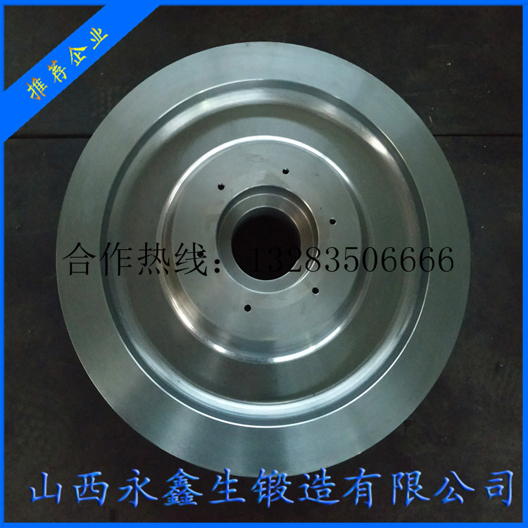 60鋼門式雙跨線鏈斗卸車機車輪鍛件